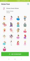 Princess WAStickerApps Sticker Pack for WA اسکرین شاٹ 1