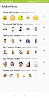 WAStickerApps Sad Sticker Pack for WA Plakat