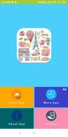 Paris Eiffel WAStickerApps - Sticker Pack for WA Plakat