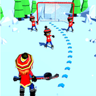 Hockey Ball Pass - Goal 3D icône