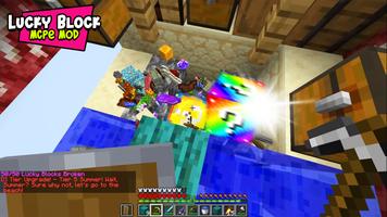 Lucky Block Minecraft Mod Map Affiche