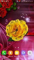 Rose Clock Live Wallpaper capture d'écran 1