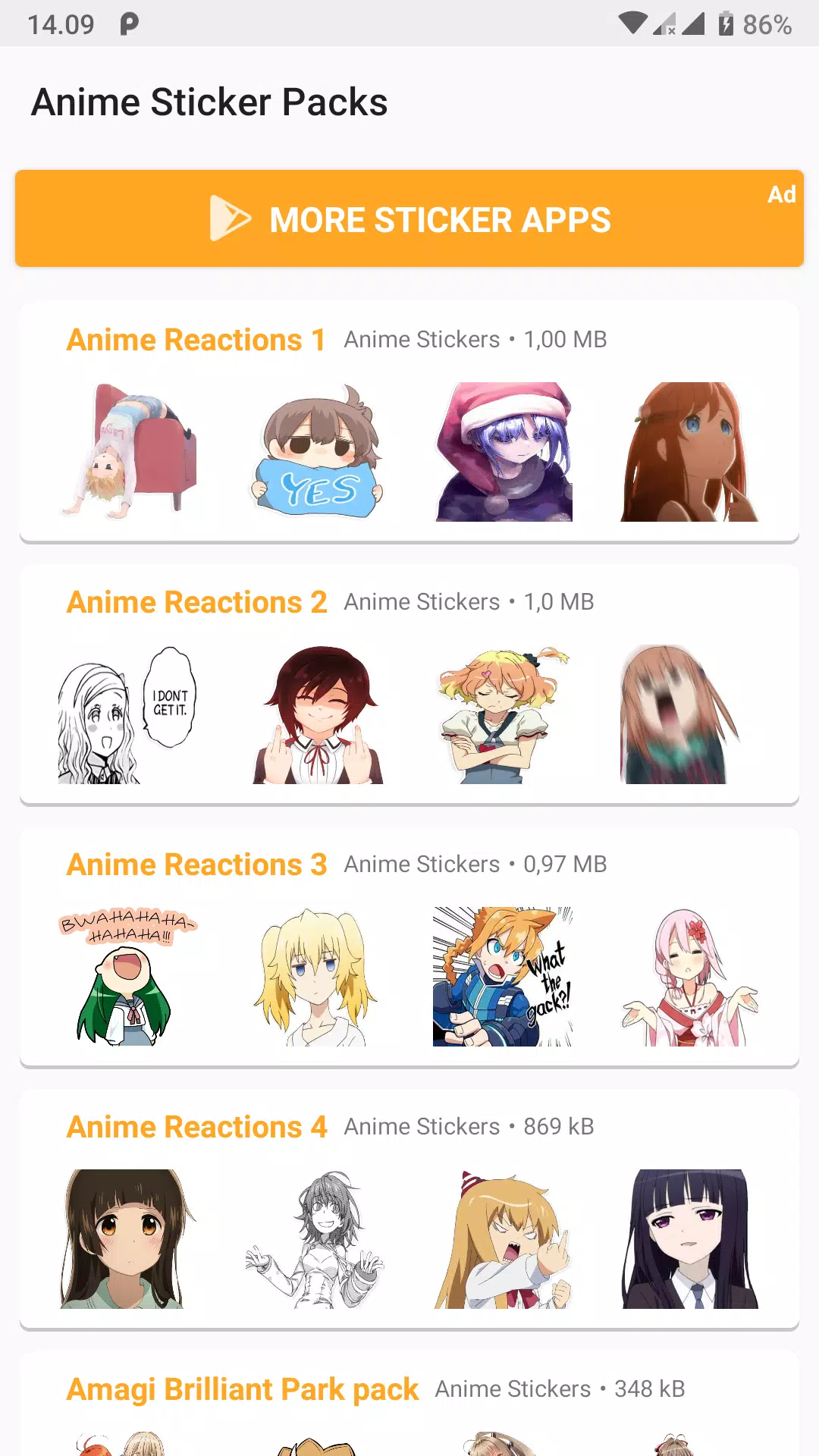 Anime/meme sticker pack - Figurinhas para WhatsApp