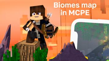 Biomes Map for mcpe poster