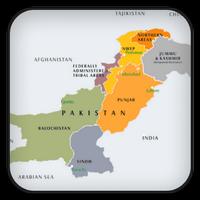Pakistan Ka Naksha - Map Of Pakistan (Offline) الملصق