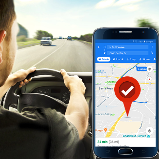 Voice Navigation, Live Driving Maps