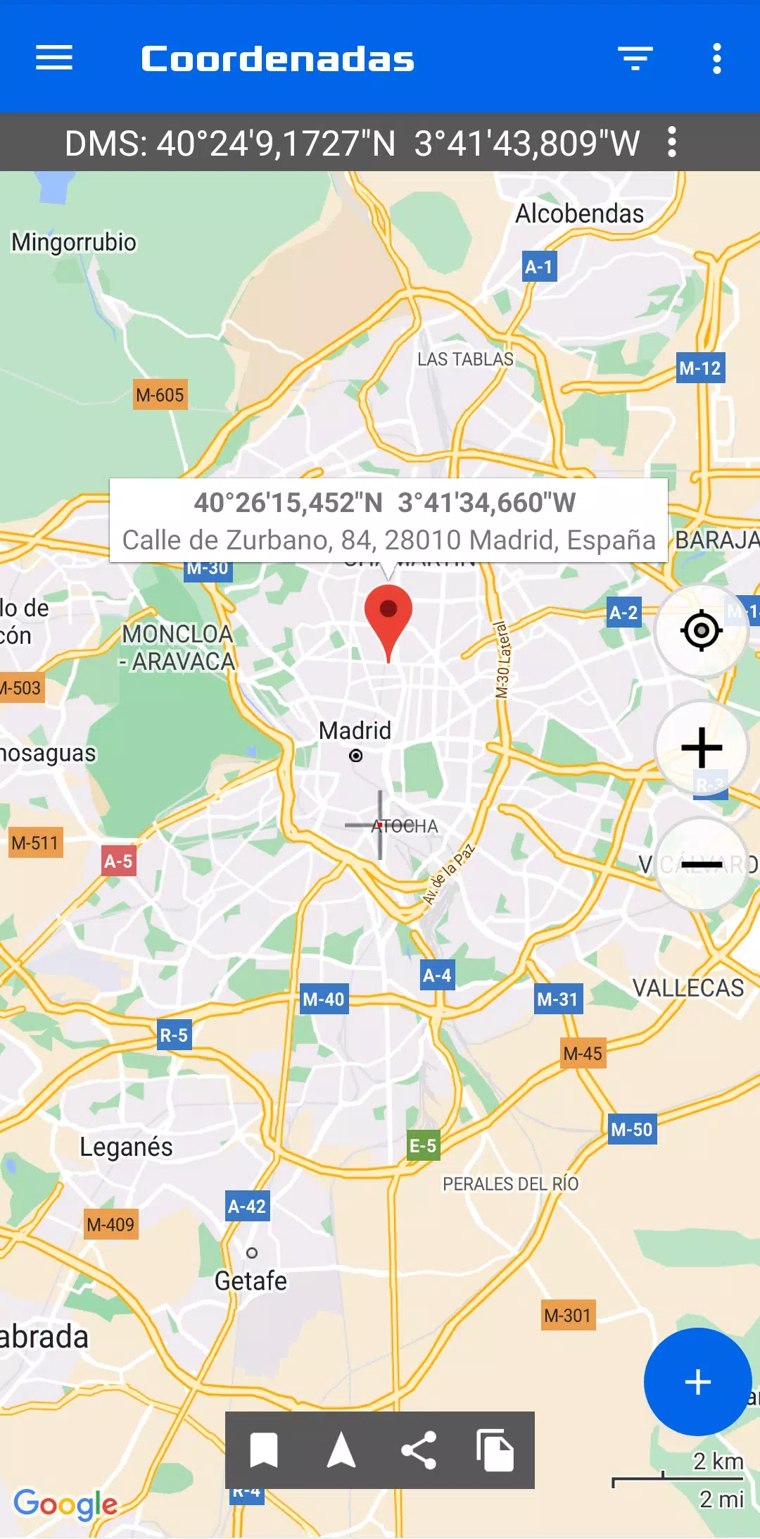 Descarga de APK de Mapa de coordenadas GPS para Android