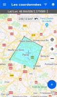 Carte des coordonnées GPS capture d'écran 1