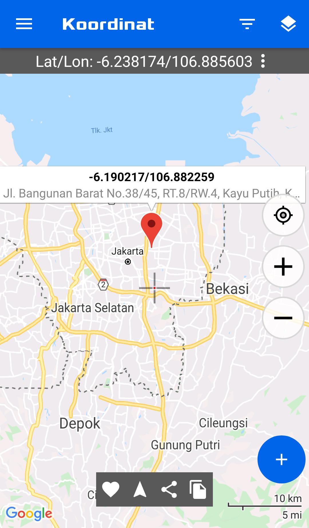 APK Peta Koordinat GPS untuk Muat Turun Android