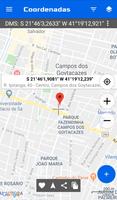 Mapa de Coordenadas GPS Cartaz