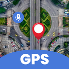 GPS, 지도, 음성 내비게이션, 운전 경로 및 목적지 아이콘