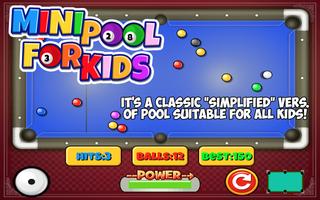 Mini Pool for Kids पोस्टर