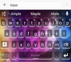Multicolor Theme - Maple Keyboard capture d'écran 1