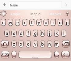 Rose Gold 2019 Theme -  Maple Keyboard capture d'écran 1