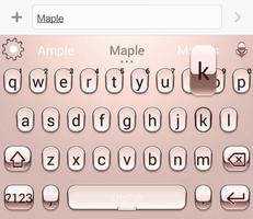 Rose Gold 2019 Theme -  Maple Keyboard capture d'écran 2