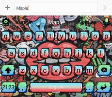 Graffiti Theme - Maple Keyboard 2019 capture d'écran 1