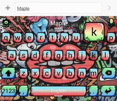 Graffiti Theme - Maple Keyboard 2019 capture d'écran 2