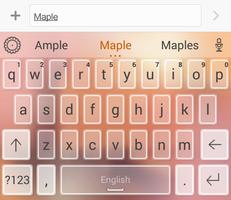 Icolor Theme - Maple Keyboard capture d'écran 1