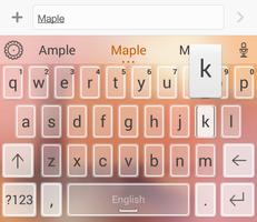 Icolor Theme - Maple Keyboard capture d'écran 2