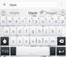 White Theme - Maple Keyboard 2019 capture d'écran 1
