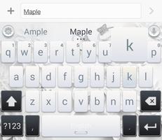 White Theme - Maple Keyboard 2019 capture d'écran 2