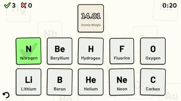Periodic Table Quiz ảnh chụp màn hình 1