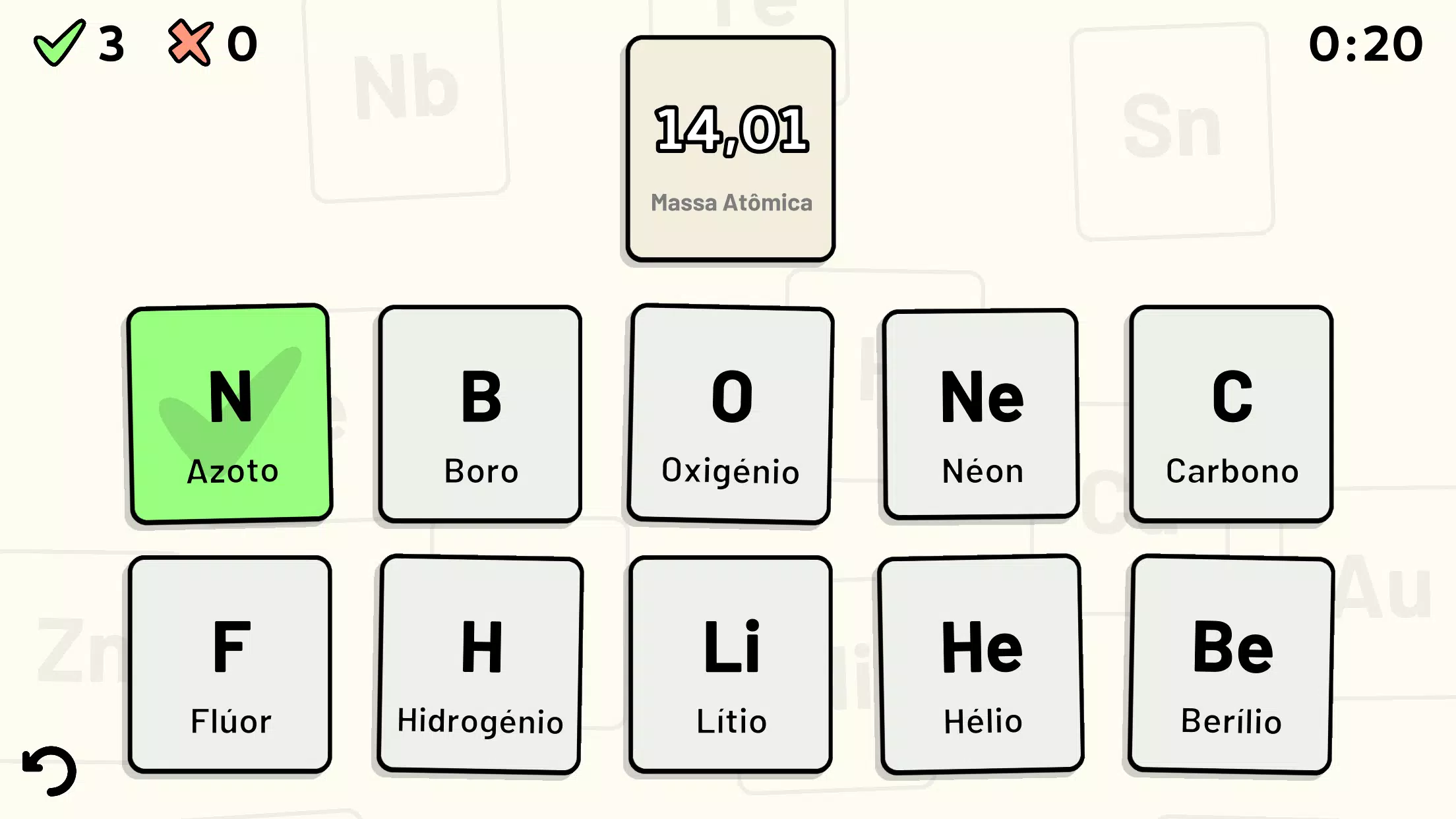 Jogo de perguntas e respostas com a Tabela Periódica - Quiz - Tabela  Periódica