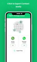 Export whatsapp contacts in CSV poster