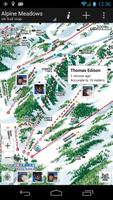 GPS on ski map poster