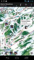 GPS on ski map 포스터