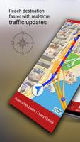GPS الملاحة ، والاتجاهات ، وخرائط المرور الحية الملصق