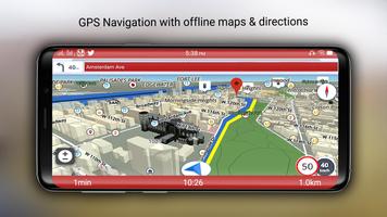 GPS الملاحة ، والاتجاهات ، وخرائط المرور الحية تصوير الشاشة 2