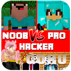 ikon Noob vs Pro vs Hacker vs Goku 