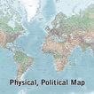 World Physical Map offline ไอคอน
