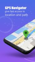 GPS, mapas, navegación por voz Poster