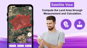 Distance Measurement app in km poster