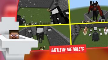 Skibd Toilet War Minecraft Mod تصوير الشاشة 1