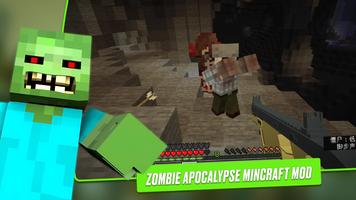 پوستر Zombie Apocalypse Mincraft Mod