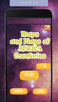 🌍 Maps of África quiz and Flags of Countries game Affiche