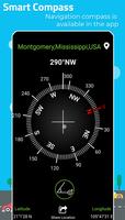 GPS compass map for Android Poster