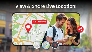 GPS Navigation Live Map Road poster