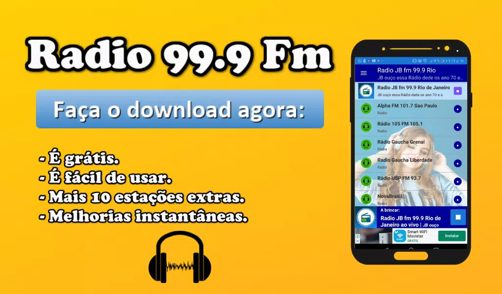 Download do APK de Radio JB fm 99.9 Rio de Janeiro ao vivo para Android