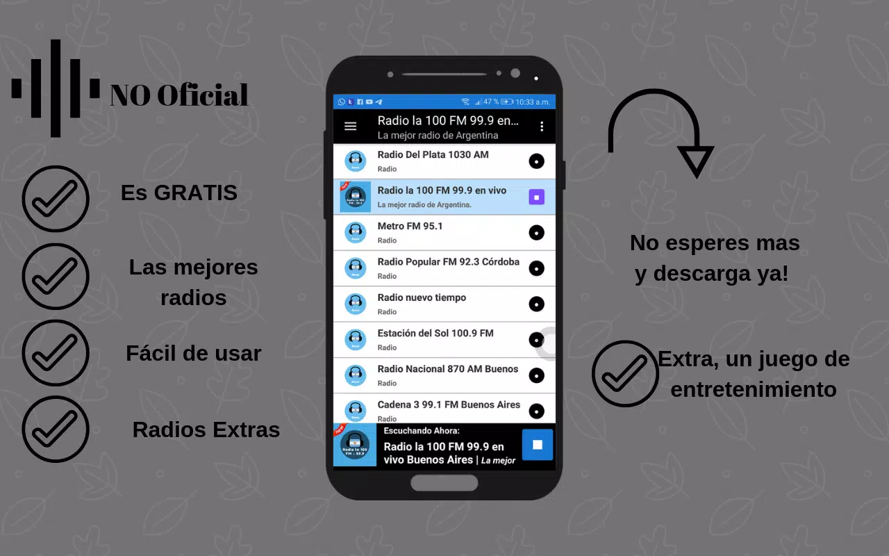 Radio la 100 FM 99.9 en vivo Buenos Aires APK voor Android Download