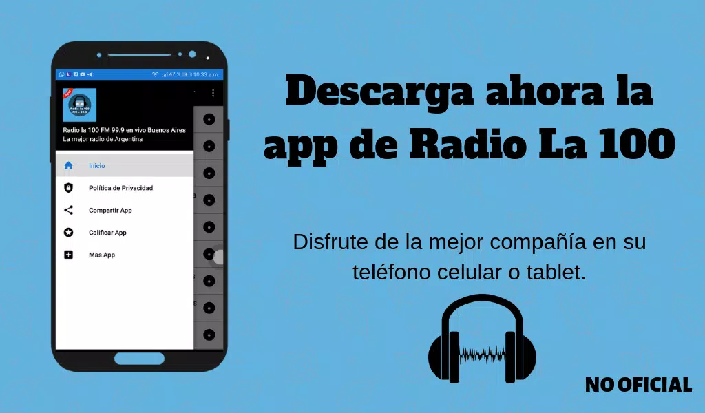 Descarga de APK de Radio la 100 FM 99.9 en vivo Buenos Aires para Android