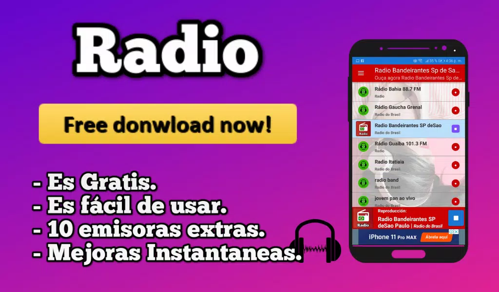 Descarga de APK de Radio Pudahuel 90.5 Fm Chile Online en vivo para Android