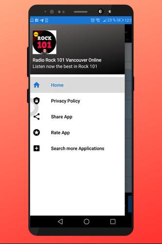 Download Radio Rock 101 Vancouver Online app Canada 1.2 Android APK