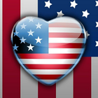 USA-Flagge Hintergrundbilder Zeichen