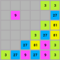 2187, the hard 2048 game