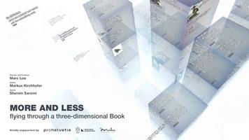 MORE AND LESS - fliegen durch ein 3D-Buch Affiche