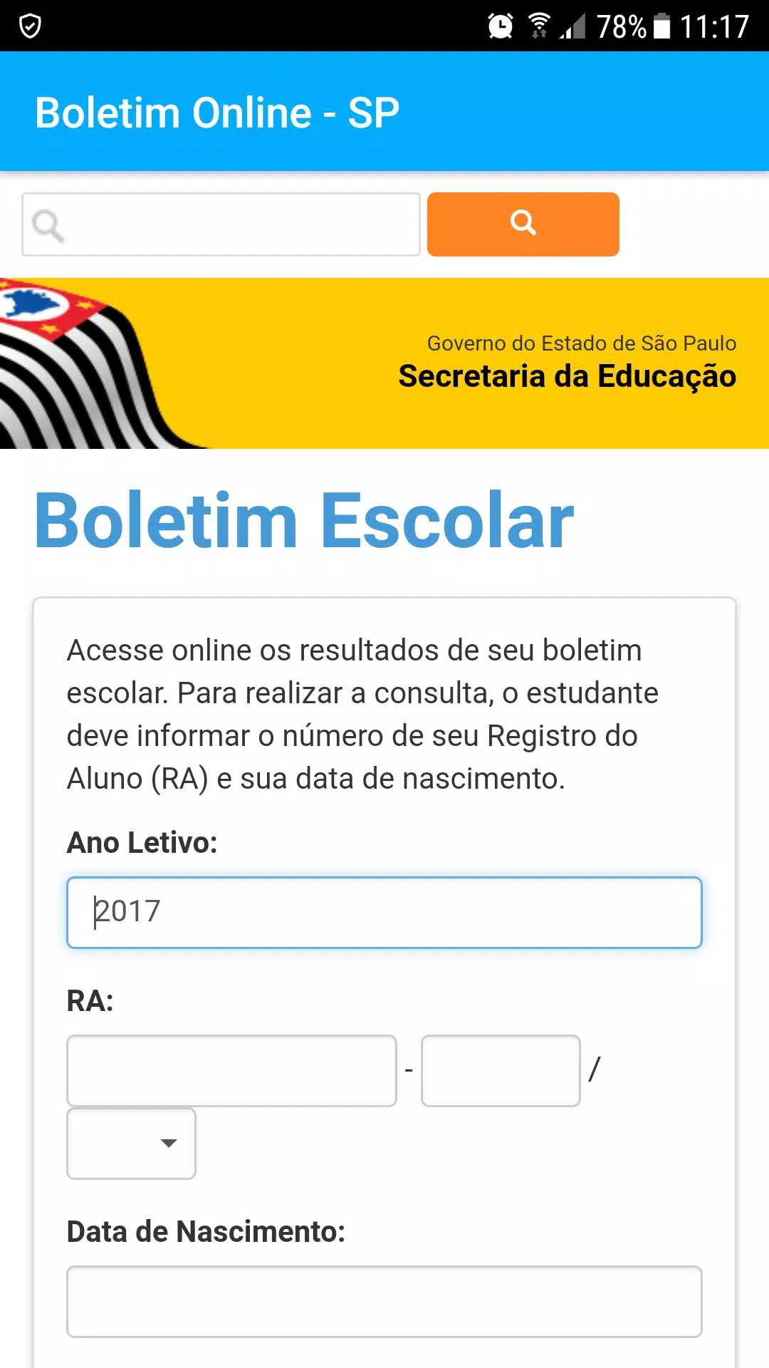 Boletim Escolar Aluno